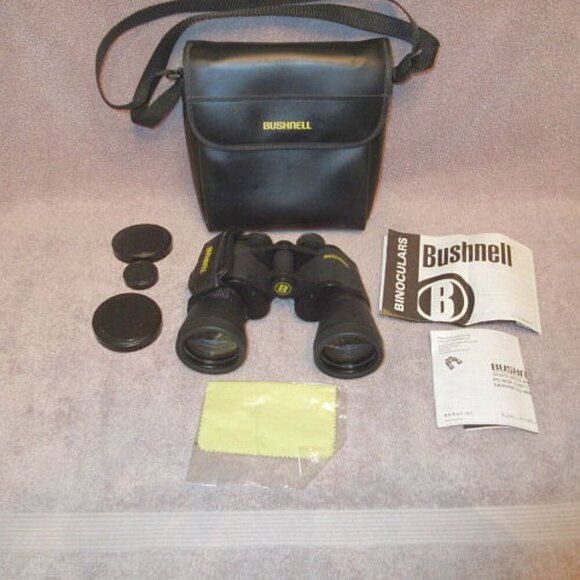 2001 VTG Bushnell Insta Vision Binoculars 10x50 WA 370FT at 1000YDS Case Cloth